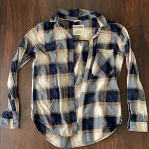 Plaid button up shirt